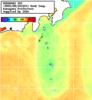 NOAA人工衛星画像:神奈川県近海, 1週間合成画像(2025/08/04～2025/08/10UTC)