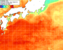 NOAA人工衛星画像:黒潮域, 1日合成画像(2025/09/16UTC)
