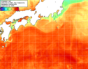 NOAA人工衛星画像:黒潮域, 1日合成画像(2025/09/17UTC)