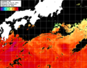 ひまわり人工衛星:黒潮域,13:59JST,1時間合成画像
