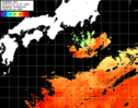 ひまわり人工衛星:黒潮域,22:59JST,1時間合成画像