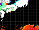ひまわり人工衛星:黒潮域,11:59JST,1時間合成画像