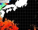 ひまわり人工衛星:黒潮域,23:59JST,1時間合成画像
