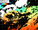 ひまわり人工衛星:黒潮域,00:59JST,1時間合成画像
