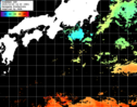 ひまわり人工衛星:黒潮域,23:59JST,1時間合成画像