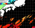 ひまわり人工衛星:黒潮域,13:59JST,1時間合成画像