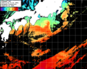 ひまわり人工衛星:黒潮域,16:59JST,1時間合成画像