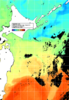 NOAA人工衛星画像:親潮域, 1日合成画像(2025/11/03UTC)