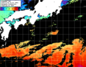 ひまわり人工衛星:黒潮域,07:59JST,1時間合成画像