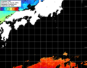 ひまわり人工衛星:黒潮域,18:59JST,1時間合成画像