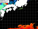 ひまわり人工衛星:黒潮域,22:59JST,1時間合成画像