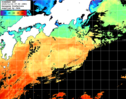 ひまわり人工衛星:黒潮域,16:59JST,1時間合成画像