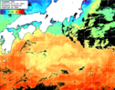 ひまわり人工衛星:黒潮域,16:59JST,1時間合成画像