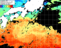 ひまわり人工衛星:黒潮域,19:59JST,1時間合成画像