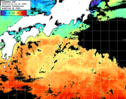 ひまわり人工衛星:黒潮域,22:59JST,1時間合成画像