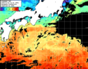 ひまわり人工衛星:黒潮域,23:59JST,1時間合成画像