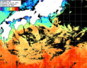 ひまわり人工衛星:黒潮域,11:59JST,1時間合成画像