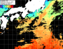 ひまわり人工衛星:黒潮域,17:59JST,1時間合成画像
