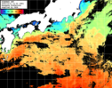 ひまわり人工衛星:黒潮域,22:59JST,1時間合成画像
