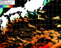 ひまわり人工衛星:黒潮域,21:59JST,1時間合成画像