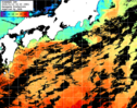 ひまわり人工衛星:黒潮域,12:59JST,1時間合成画像