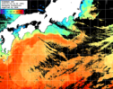 ひまわり人工衛星:黒潮域,12:59JST,1時間合成画像