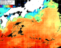 ひまわり人工衛星:黒潮域,13:59JST,1時間合成画像