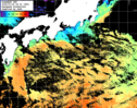 ひまわり人工衛星:黒潮域,14:59JST,1時間合成画像