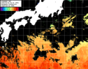 ひまわり人工衛星:黒潮域,17:59JST,1時間合成画像