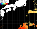 ひまわり人工衛星:黒潮域,16:59JST,1時間合成画像