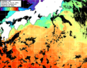 ひまわり人工衛星:黒潮域,14:59JST,1時間合成画像