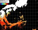 ひまわり人工衛星:黒潮域,21:59JST,1時間合成画像