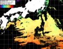ひまわり人工衛星:黒潮域,22:59JST,1時間合成画像