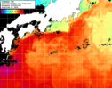 NOAA人工衛星画像:黒潮域, 1日合成画像(2026/04/22UTC)