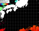 ひまわり人工衛星:黒潮域,18:59JST,1時間合成画像