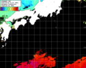 ひまわり人工衛星:黒潮域,12:59JST,1時間合成画像