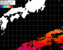 ひまわり人工衛星:黒潮域,18:59JST,1時間合成画像