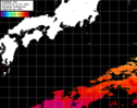 ひまわり人工衛星:黒潮域,19:59JST,1時間合成画像
