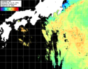 ひまわり人工衛星:黒潮域,21:59JST,1時間合成画像