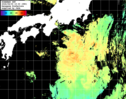 ひまわり人工衛星:黒潮域,00:59JST,1時間合成画像
