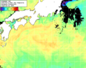 NOAA人工衛星画像:黒潮域, 1日合成画像(2026/08/11UTC)