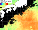 NOAA人工衛星画像:黒潮域, 1日合成画像(2026/09/04UTC)