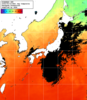 NOAA人工衛星画像:日本全域, 1日合成画像(2026/09/19UTC)